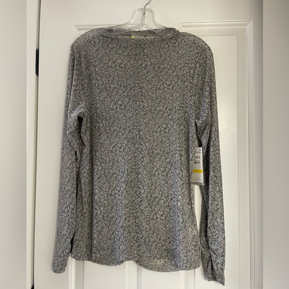 NWT Zella Activewear Long Sleeve Sheer Top (L) - Picture 1 of 7